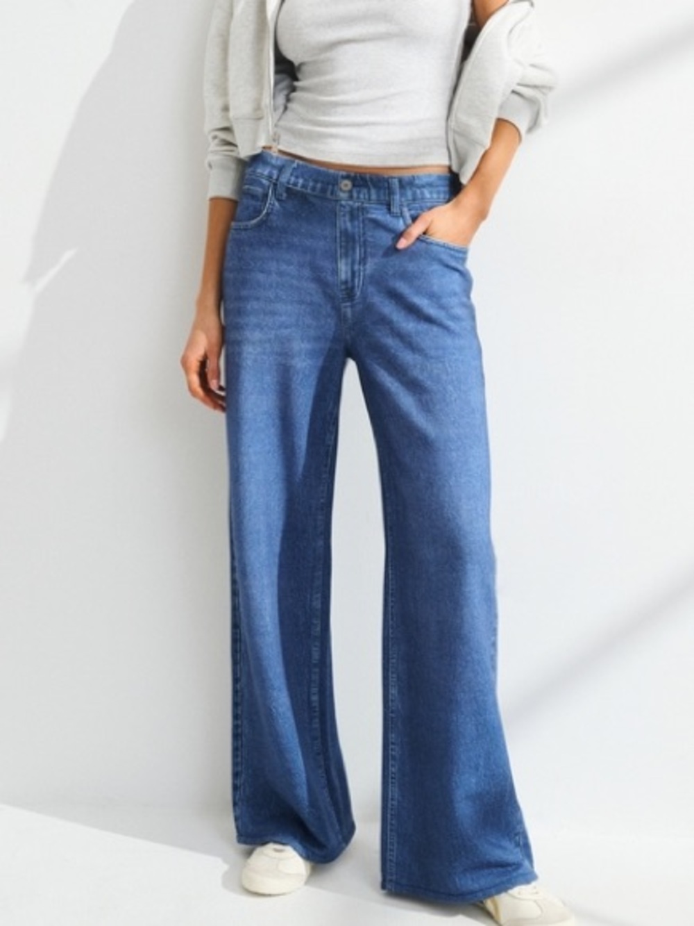 NWT Abercrombie & Fitch YPB On The Go High Rise Travel Terry Pant size Small